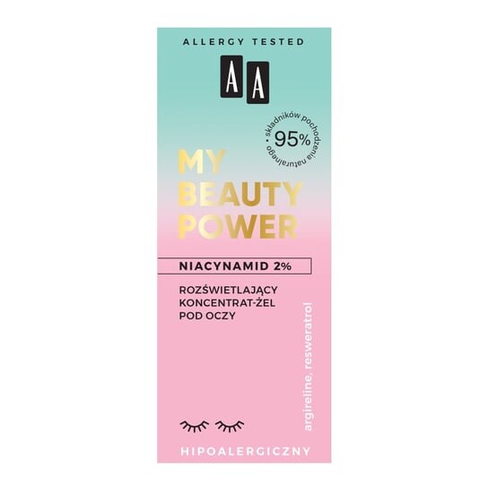 

Ниацинамид 2% осветляющий гель-концентрат для глаз 15мл AA My beauty power