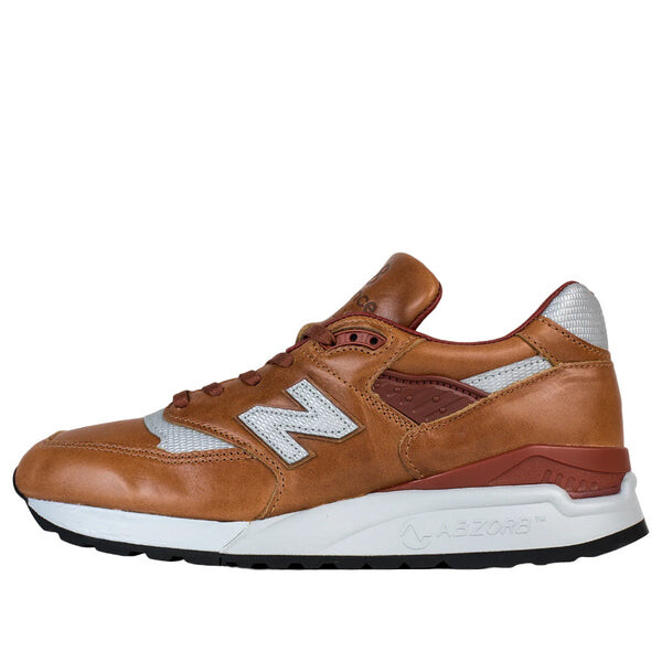 

Кроссовки 998 сделано в сша кожа horween New Balance, коричневый