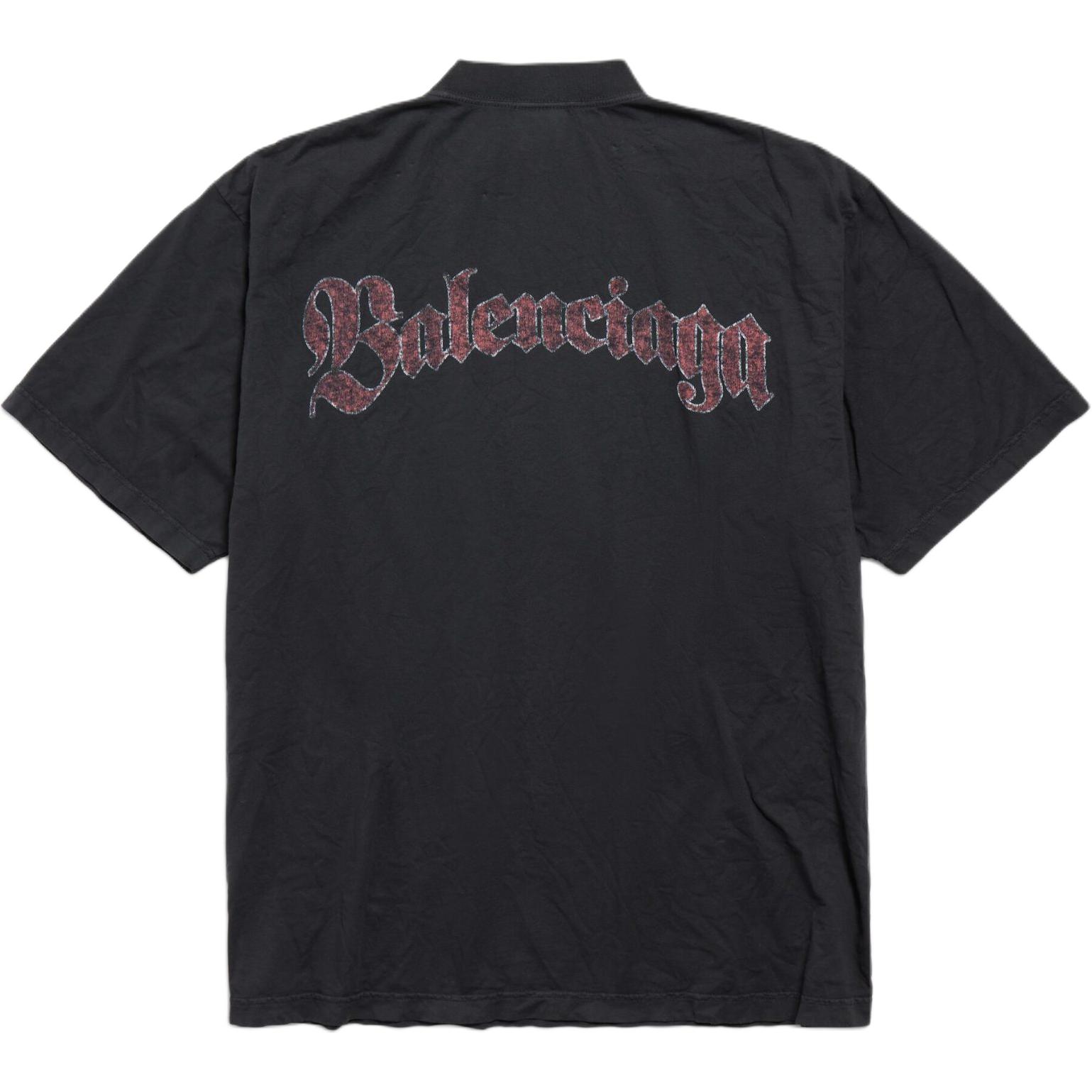 Графическая футболка с принтом Crewneck Balenciaga, черный — фото 3