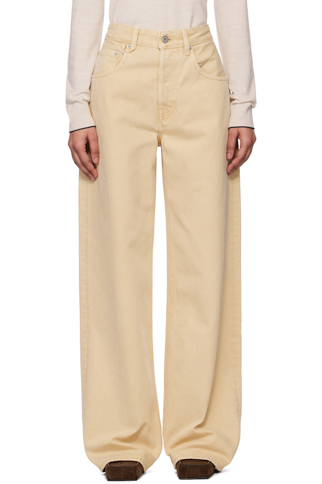 

Джинсы 'The Wide De-Nîmes' Jacquemus, бежевый