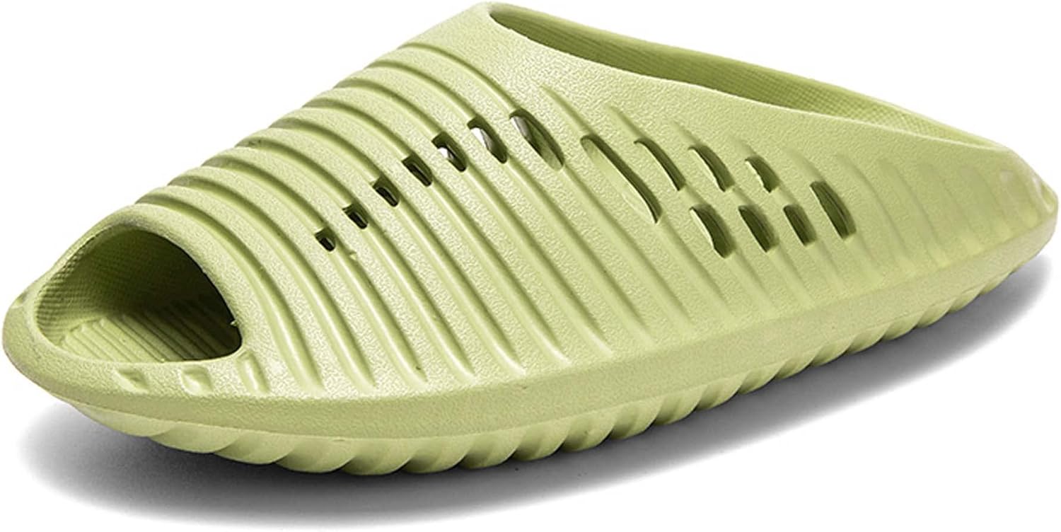 

Мужские летние сланцы сандалии, дышащие, модные, удобные, противоскользящие, износостойкие, на плоской подошве, повседневные, для дома, с амортизацией и cushioning Generic, зеленый