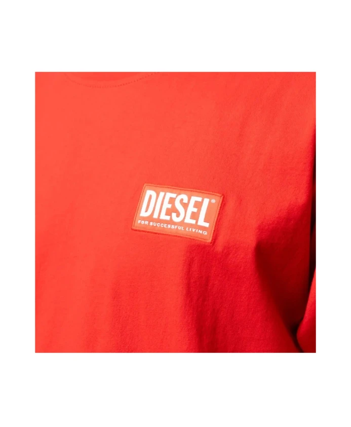 Мужская футболка t-nlabel-l1, 100% хлопок. Diesel, красный — фото 3