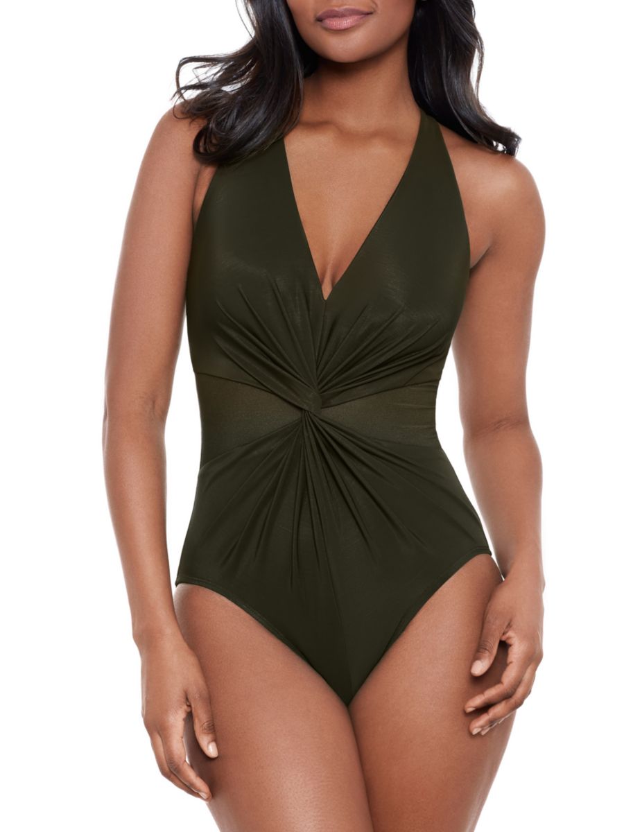 

Слитный купальник Illusionist Wrapture Miraclesuit, цвет Nori