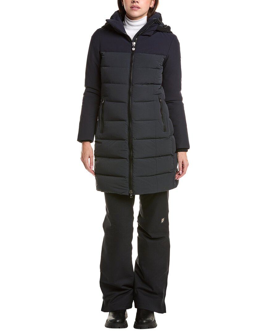 

Пуховая парка в стиле открытки Post Card, синий