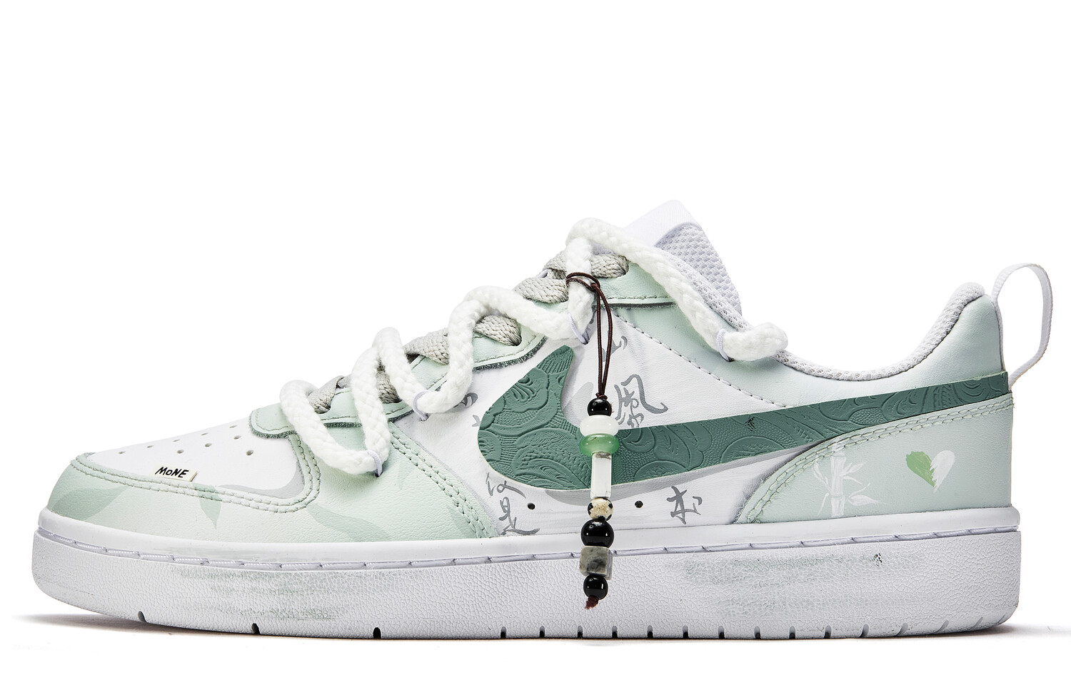 

Кроссовки Nike Court Borough 2 Skateboarding Shoes Women's Low-top White, светло-зеленый