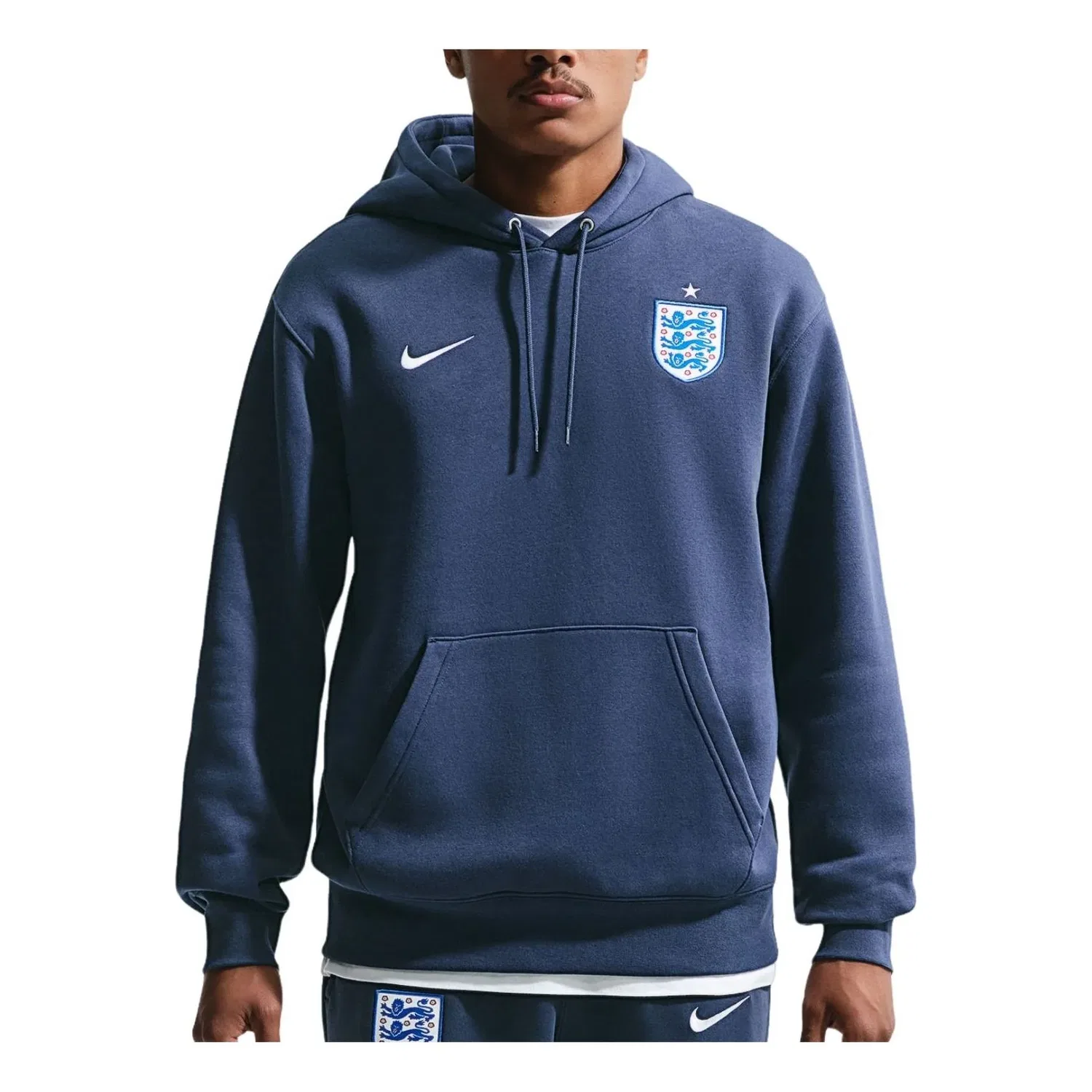 Худи Nike England 2026 Club 'Midnight Navy White' IB6297-410, темно-синий
