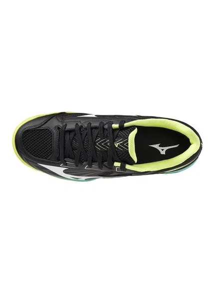 Кроссовки для настольного тенниса «Wave Kaiserburg 8» от Mizuno, Black X White X Lime — фото 4