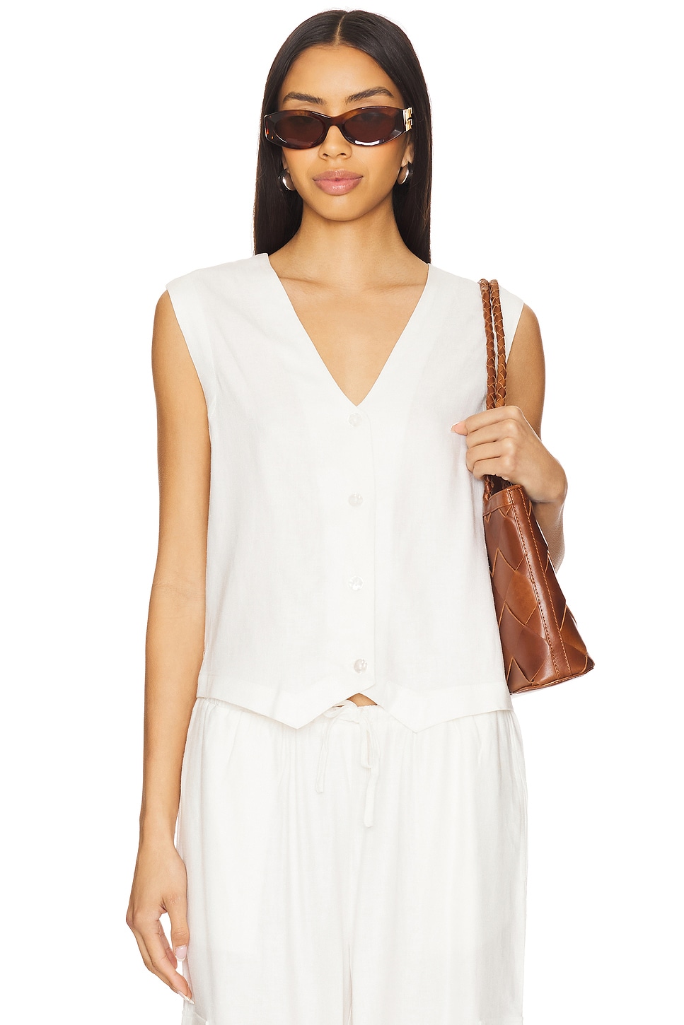 

Жилет Darcy Beach Riot, white linen