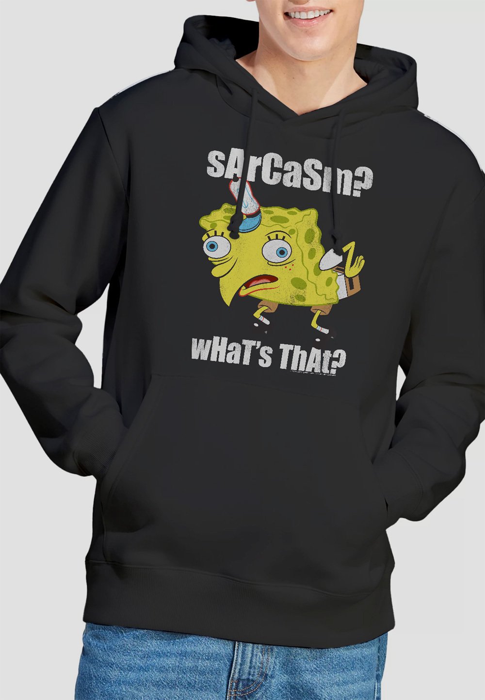 

Толстовка SPONGEBOB SARCASMALL MEME Cotton Soul, черный
