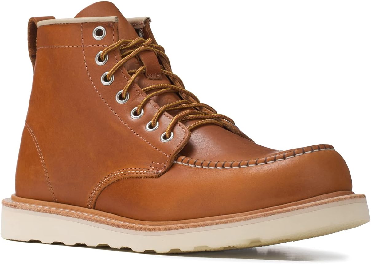 Ботинки Golden Fox 6 с американским наследием, модель Moc Toe Wedge для строительства, сделаны в США, Brun-msw