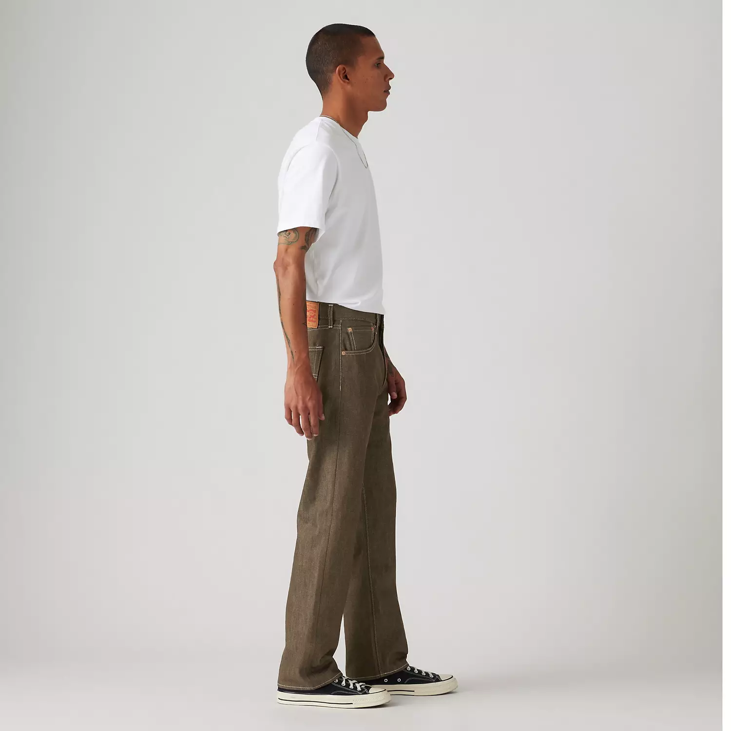 501 Original Shrink-to-Fit мужские джинсы Levi's, цвет Dark Brown - Brown — фото 3