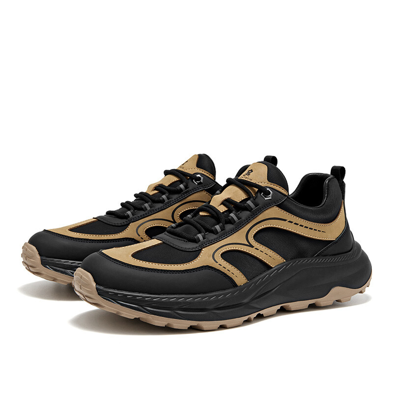 Кроссовки Montague Lifestyle Shoes Men Low-top, черный/коричневый — фото 3