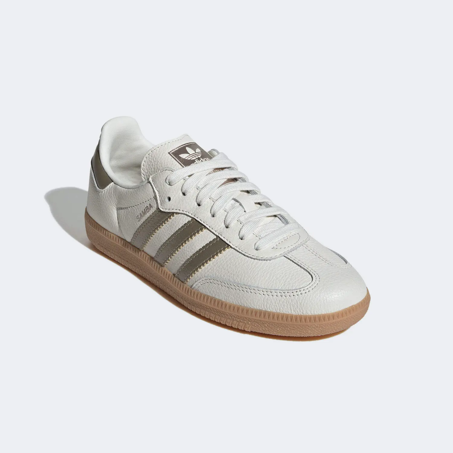 Adidas Originals Adidas Samba Og Wonder Gold Metallic женские в бело-сером цвете, цвет White Gray — фото 4