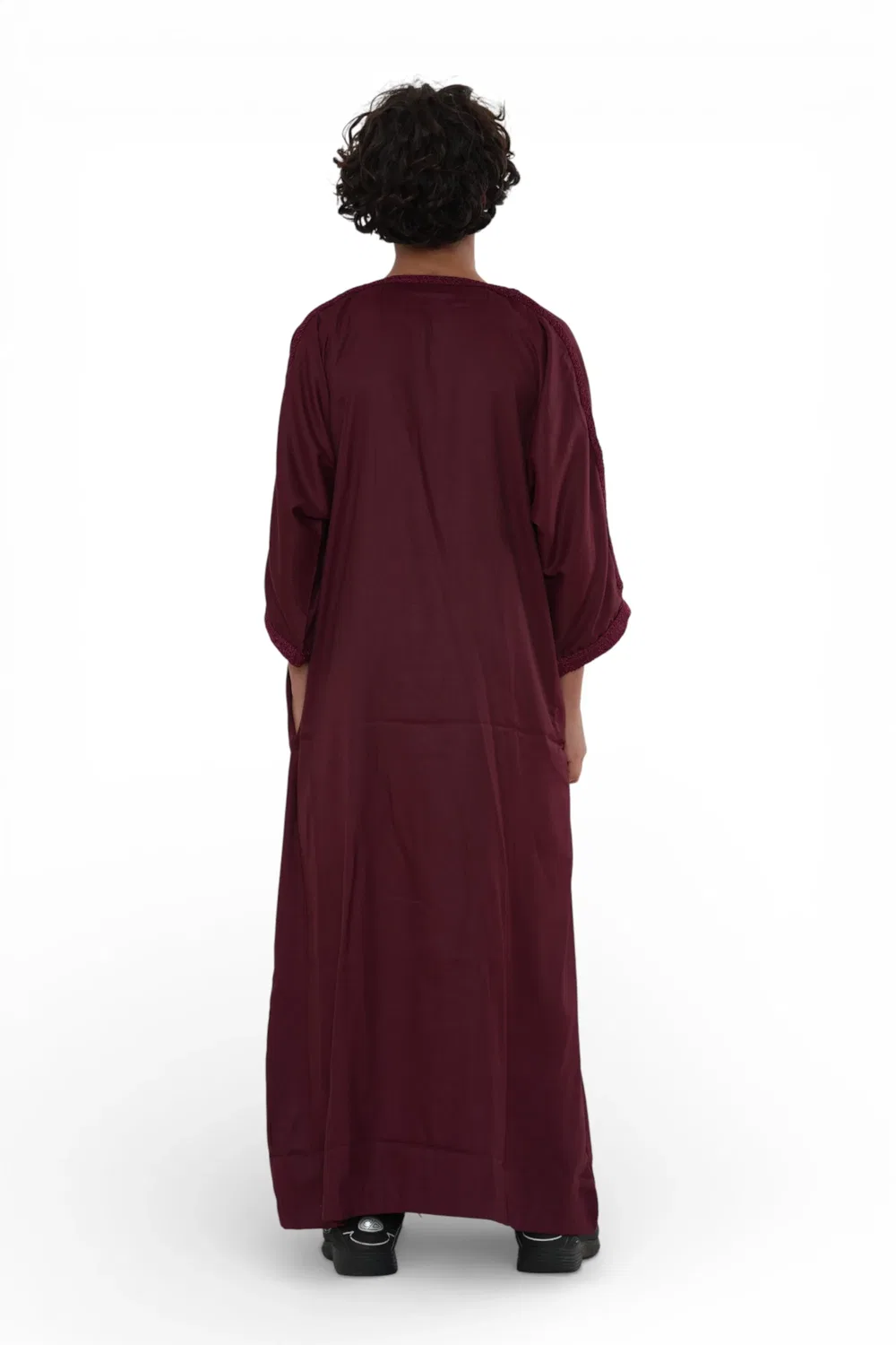 Arabic Thobes Детский красный марокканский халат Тобе Джубба для мальчиков Ид Джеллаба Гандура - K-HM62 — фото 4