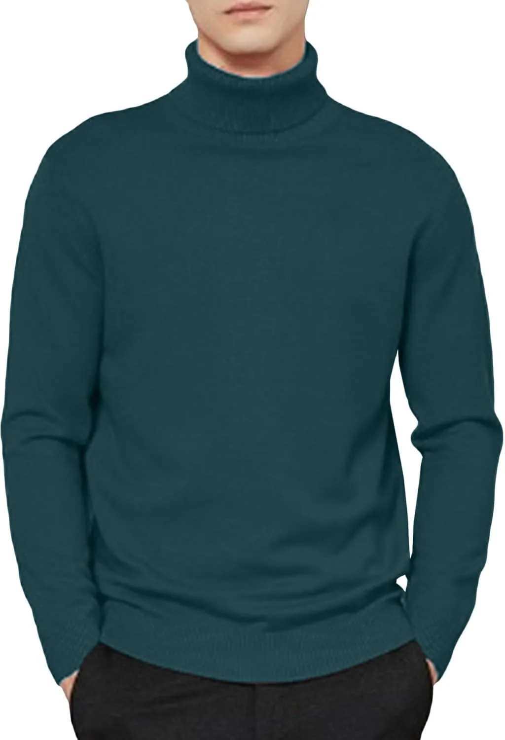 

Мужской свитер с воротником-стойкой Maiyifu-GJ Slim Fit, легкий, кабельная вязка