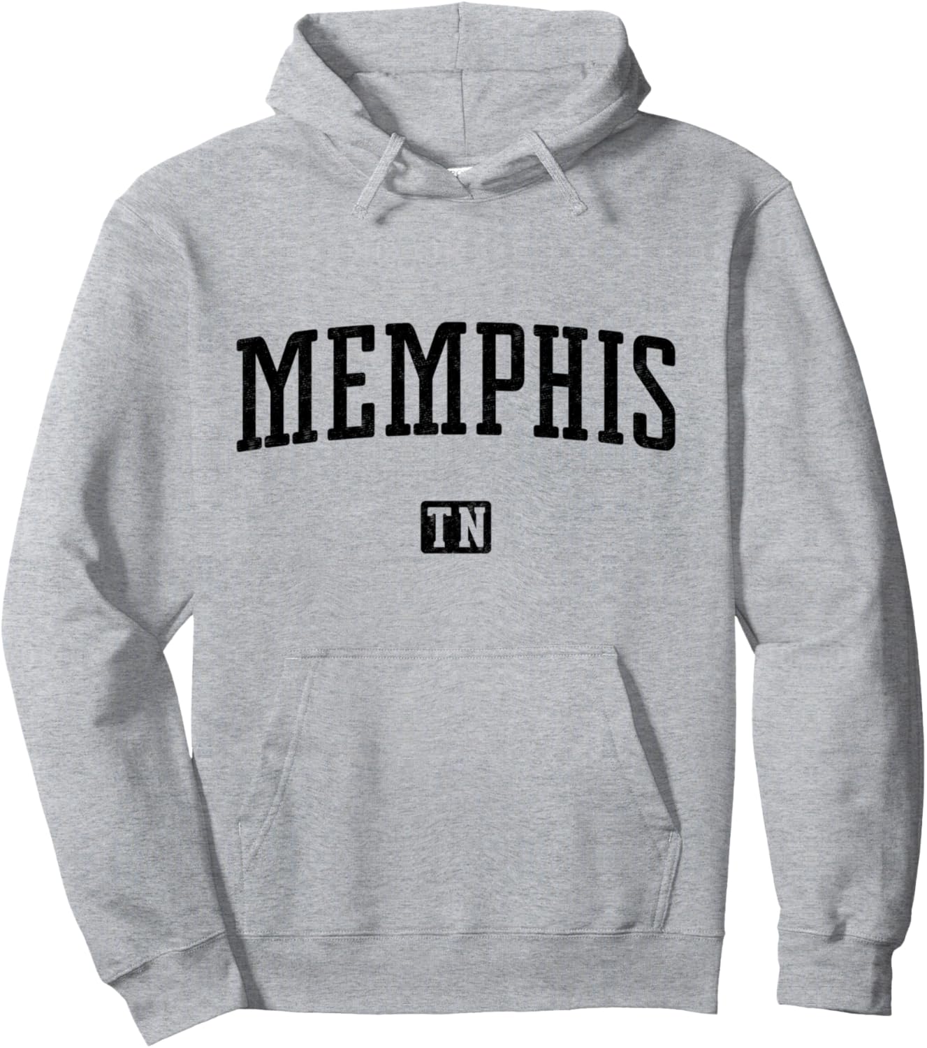 

Винтажная толстовка с капюшоном из Мемфиса, штат Теннесси Memphis Apparel Co, серый
