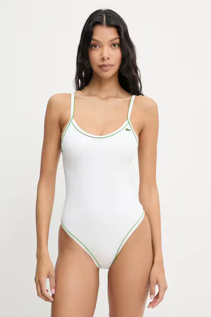 Купальник слитный Lacoste, белый