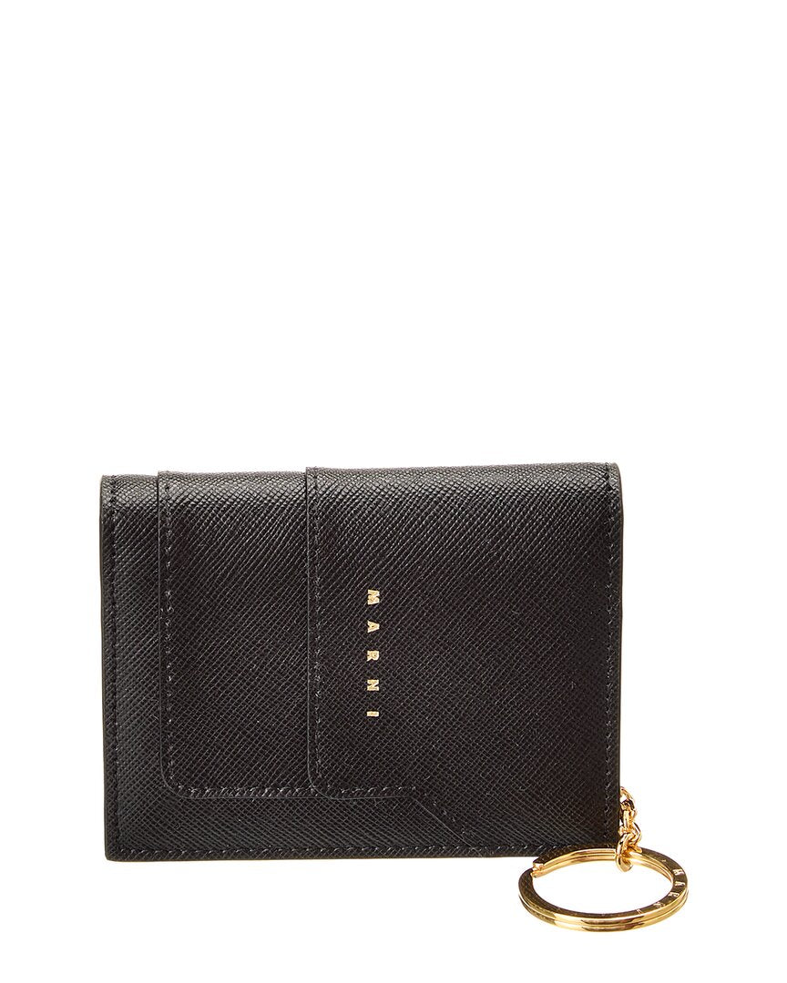

Визитница Marni из сафьяновой кожи, черный