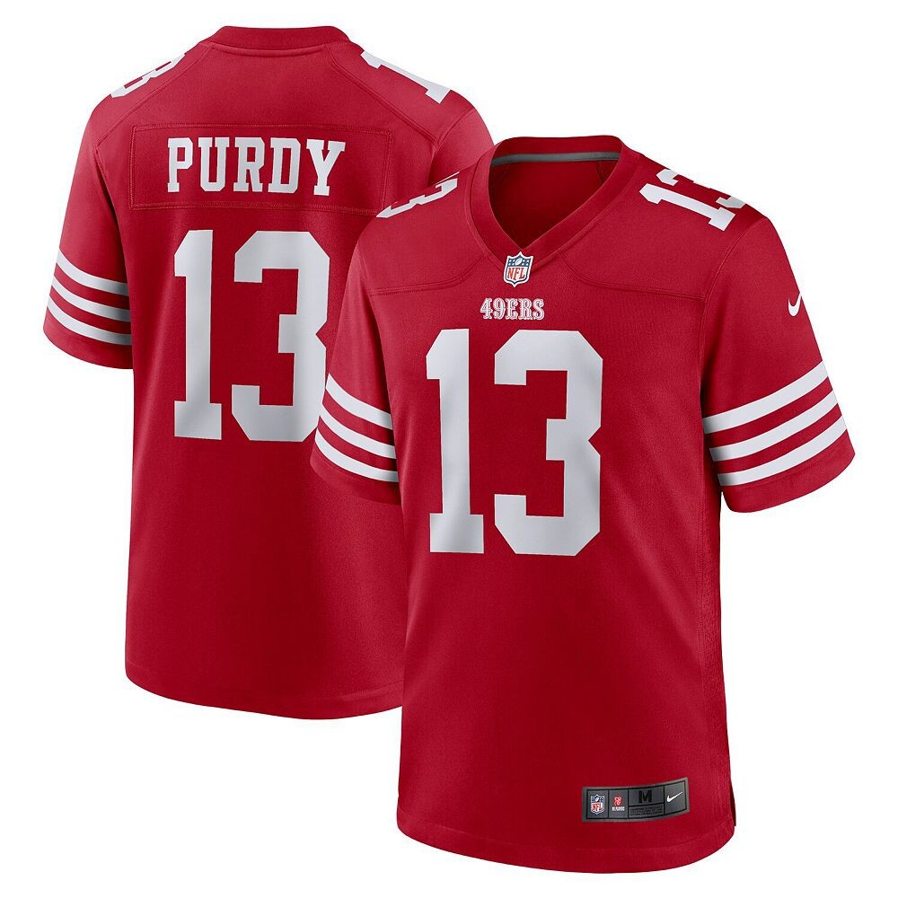 Мужское джерси Nike Brock Purdy Scarlet San Francisco 49ers Game Player, красный — фото 2