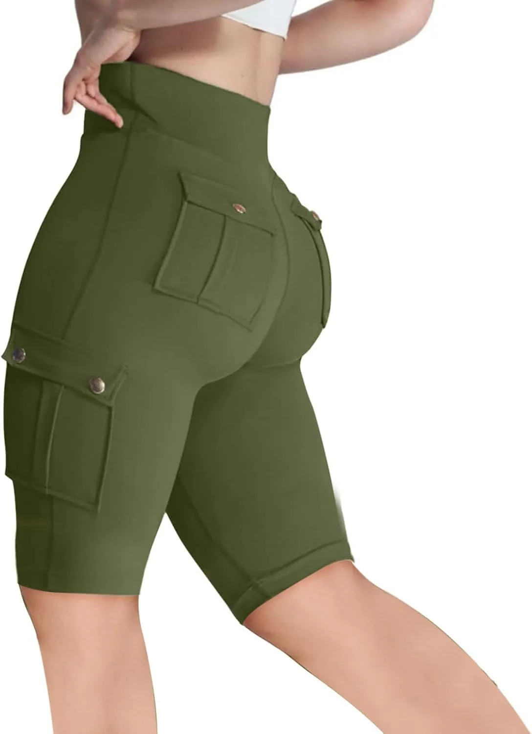

Женские шорты для тренировок с карманами High Waisted YMADREIG