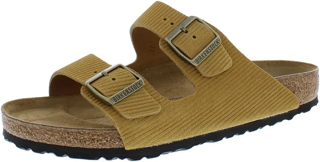 Сандалии с овчиной Birkenstock, Corduroy Cork Brown-brown