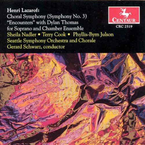 

CD диск Lazarof / Thomas / Nadler / Cook / Schwartz: Choral Symphony (Symphony 3)