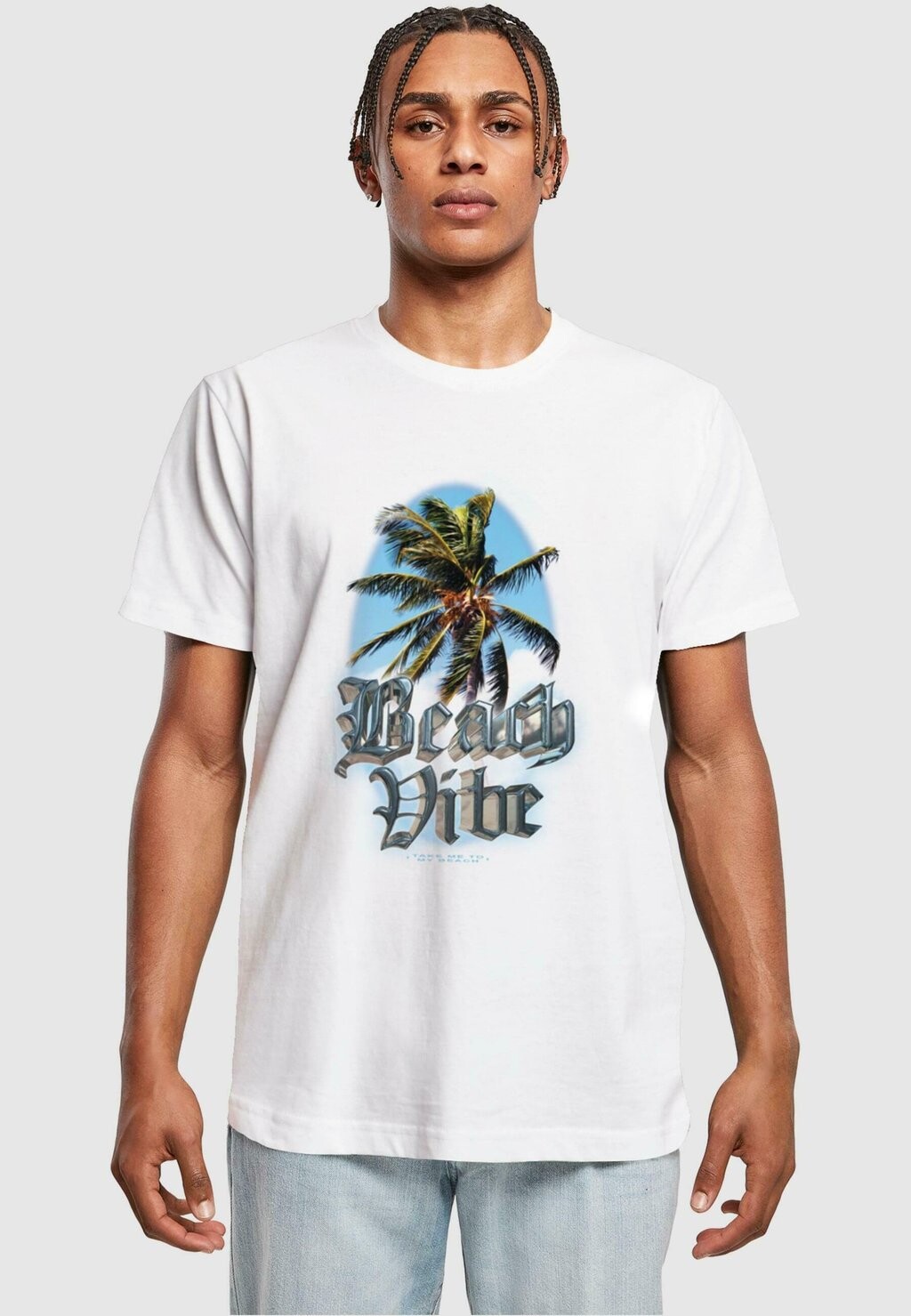 

Футболка с принтом BEACH VIBE Mister Tee, белый