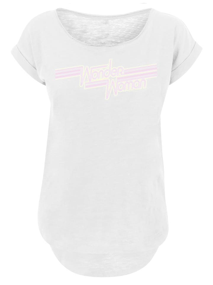 

Удлиненная футболка с логотипом DC Comics Wonder Woman Lines белого цвета F4NT4STIC, Белый, Удлиненная футболка с логотипом DC Comics Wonder Woman Lines белого цвета F4NT4STIC