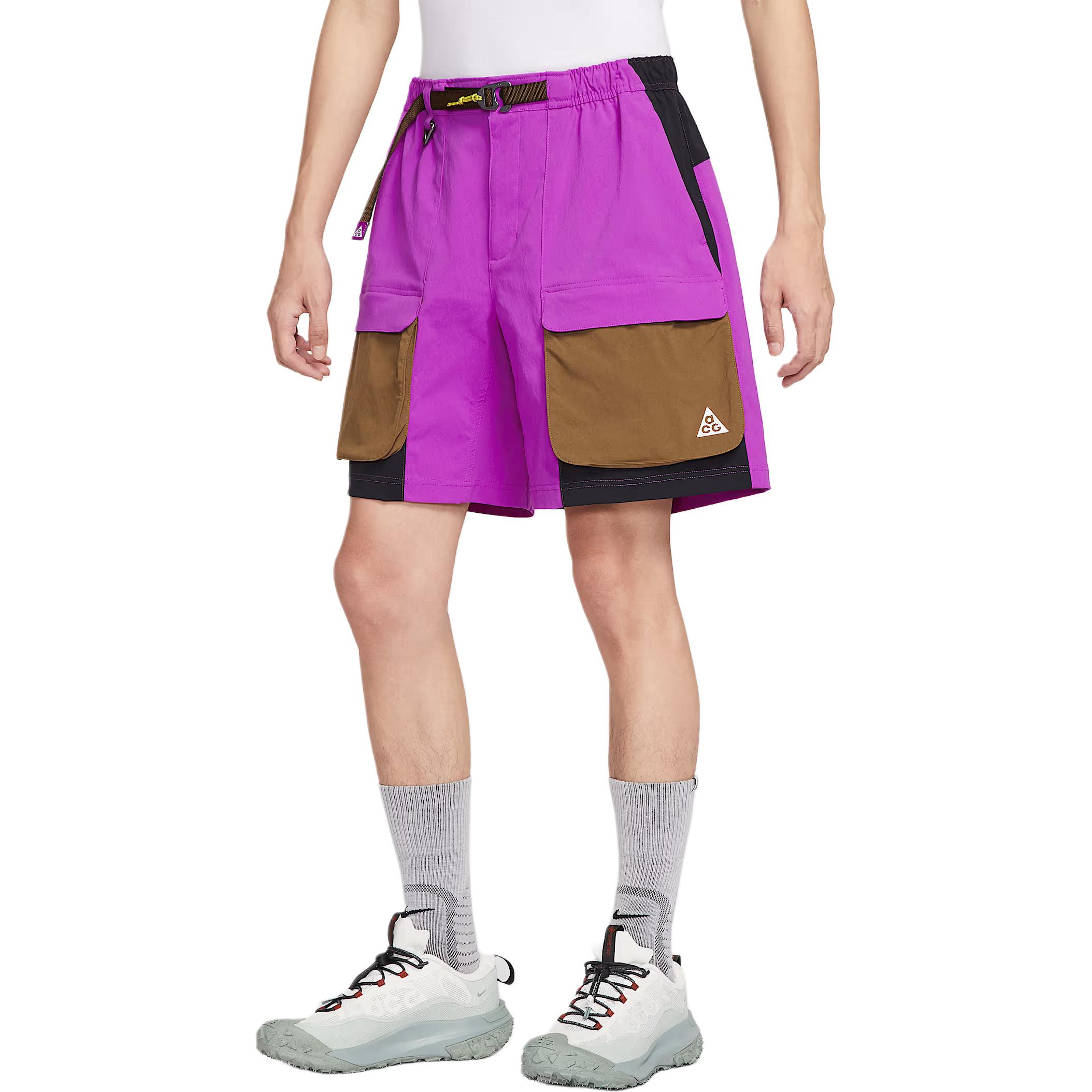 

Шорты Smith Summit Cargo Nike, ярко-фиолетовый/коричневый/черный/белый