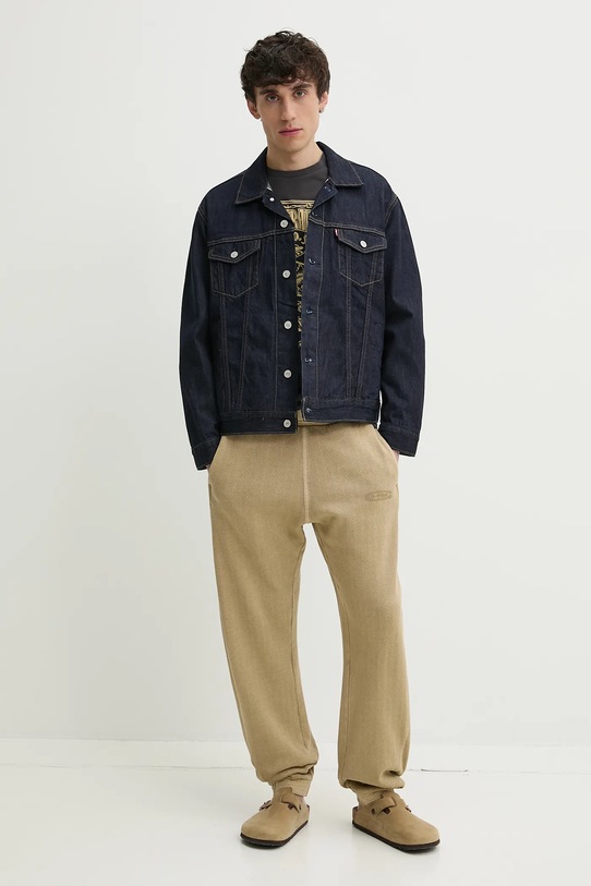 Хлопковая футболка с принтом GRAPHIC CREWNECK TEE Levi'S, серый — фото 2