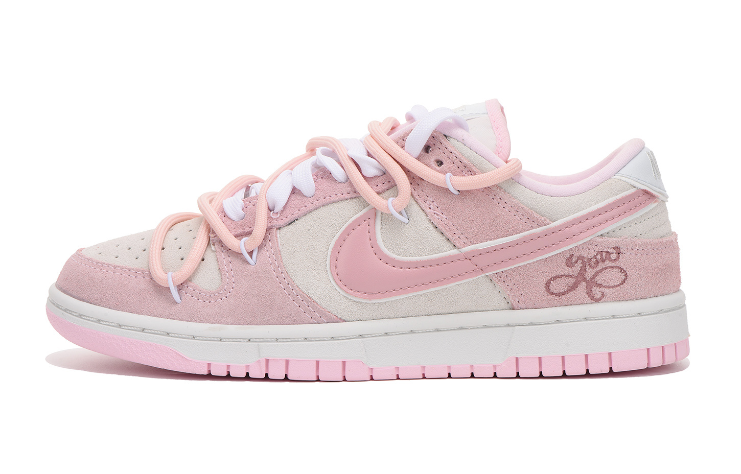 Кроссовки Nike Dunk Skateboard Shoes Women's Low-Top Pink