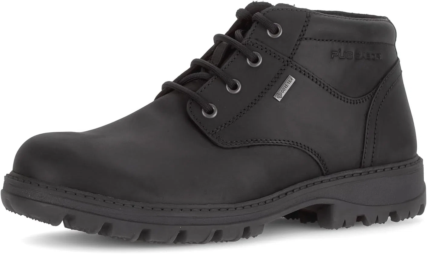 Мужские ботинки Pius Gabor, ботильоны, Gore-Tex, с усиленным сцеплением, сменная латексная стелька, шерстяная подкладка, Black 19