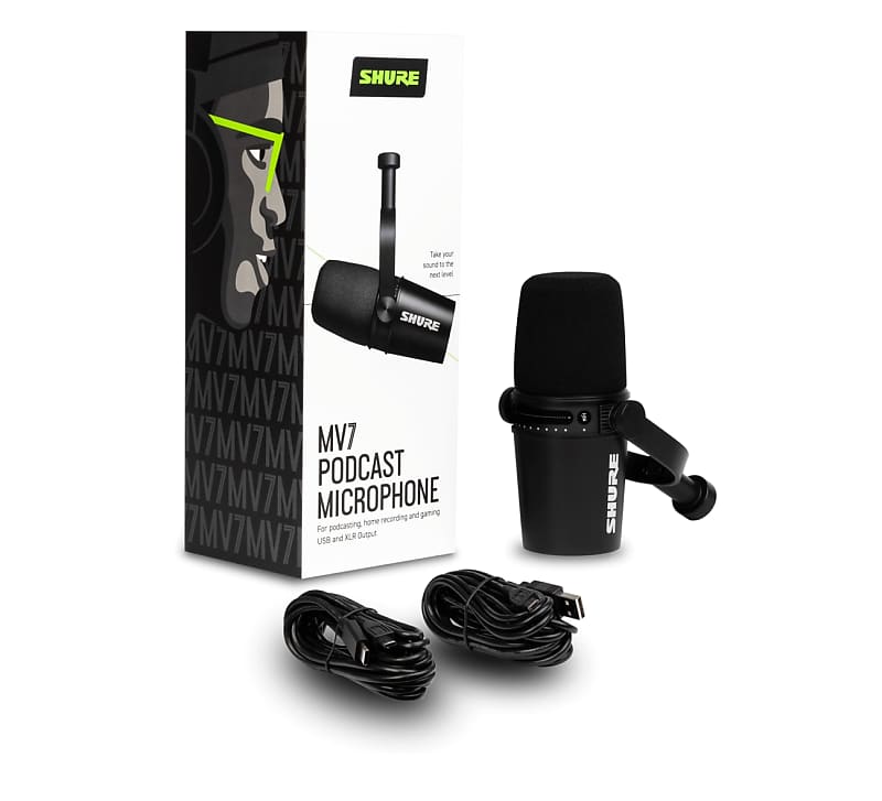 

Микрофон Shure MV7 Dynamic USB Podcast Microphone