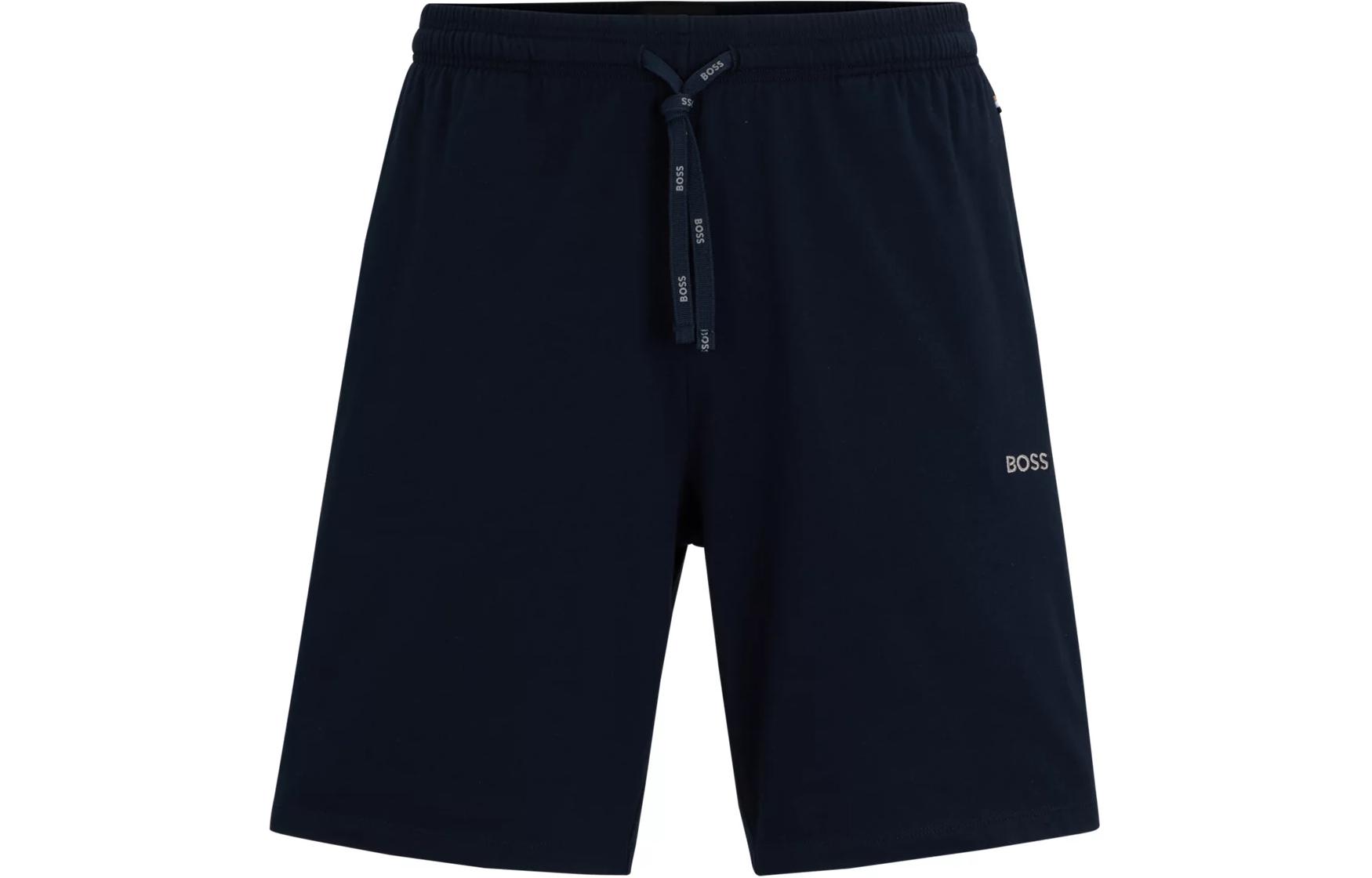 

Hugo Boss Мужские повседневные шорты из эластичного хлопка с логотипом, синие