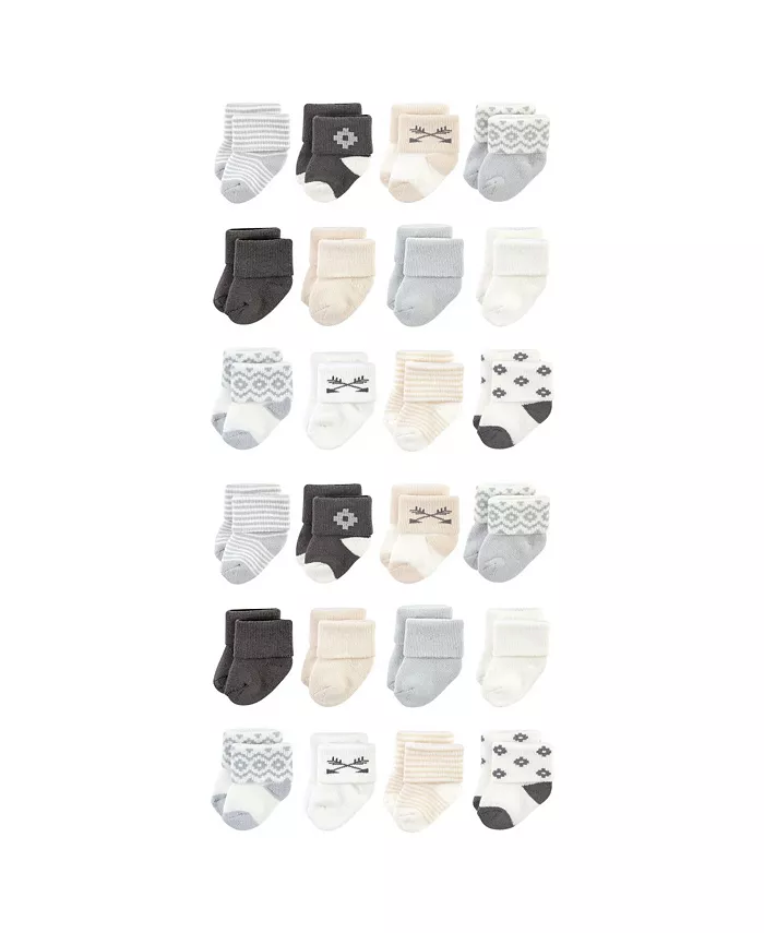 

Носки унисекс Hudson для мальчиков, 24 пары, плюшевые, махровые, трикотажные Hudson Baby, серый