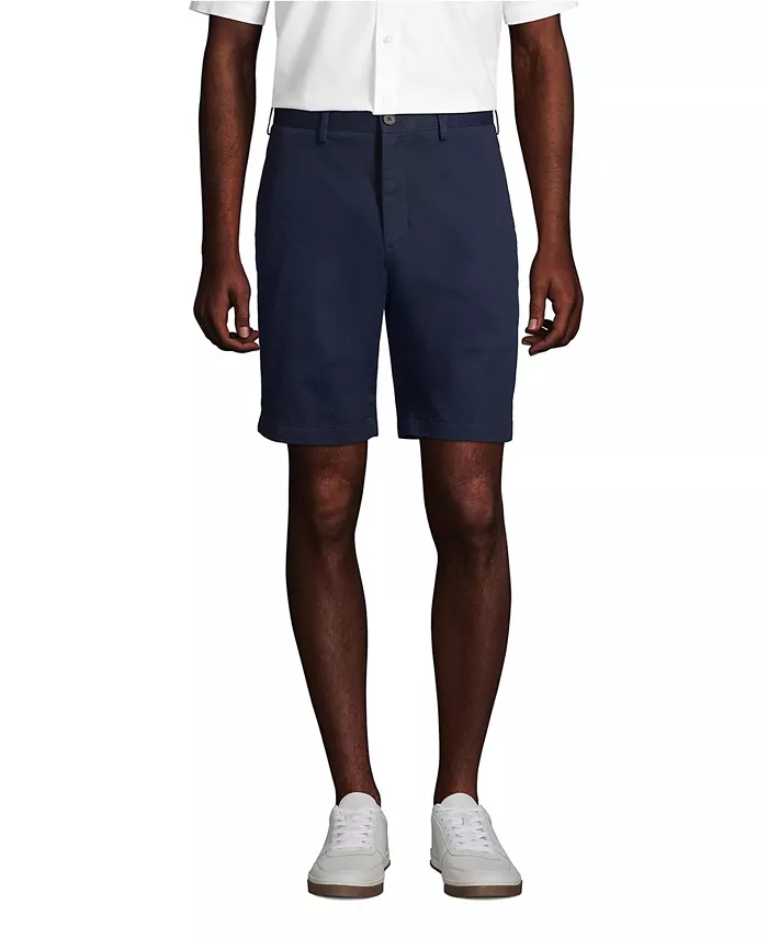 

Мужские шорты-чинос 9" Traditional Fit No Iron Lands' End, синий