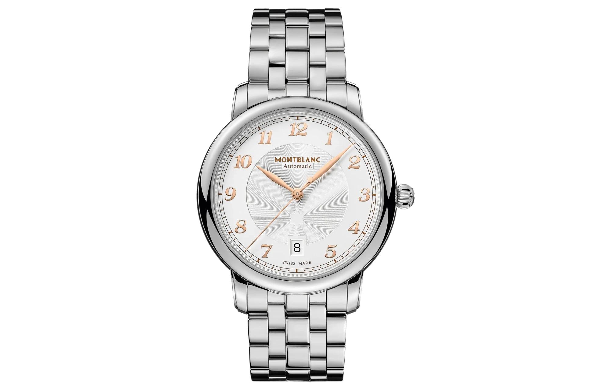 

MONTBLANC Часы Automatic Mechanical Movement Men's Watch Watch 39mm White Dial, Silver Dial