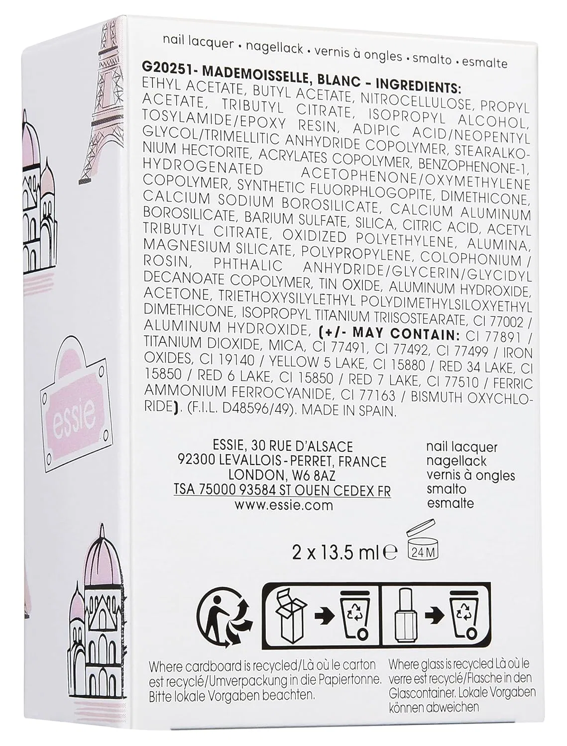 Набор для французского маникюра essie Nail Art Set French Manicure Essie, French Manicure Set — фото 2