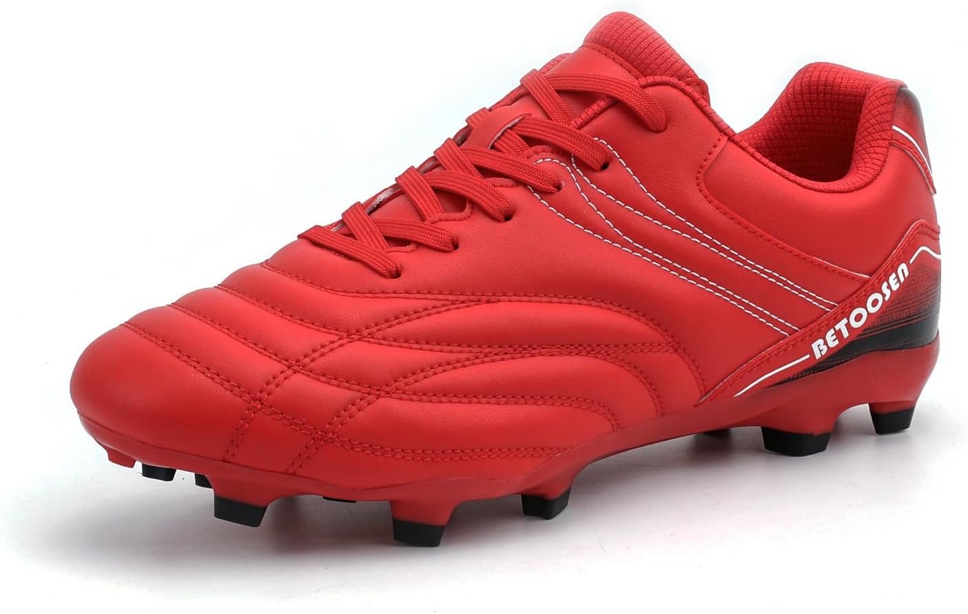 

Мужские футбольные бутсы для твердого грунта, профессиональные дышащие обувь для футбола и тренировок на улице Betoosen, красный