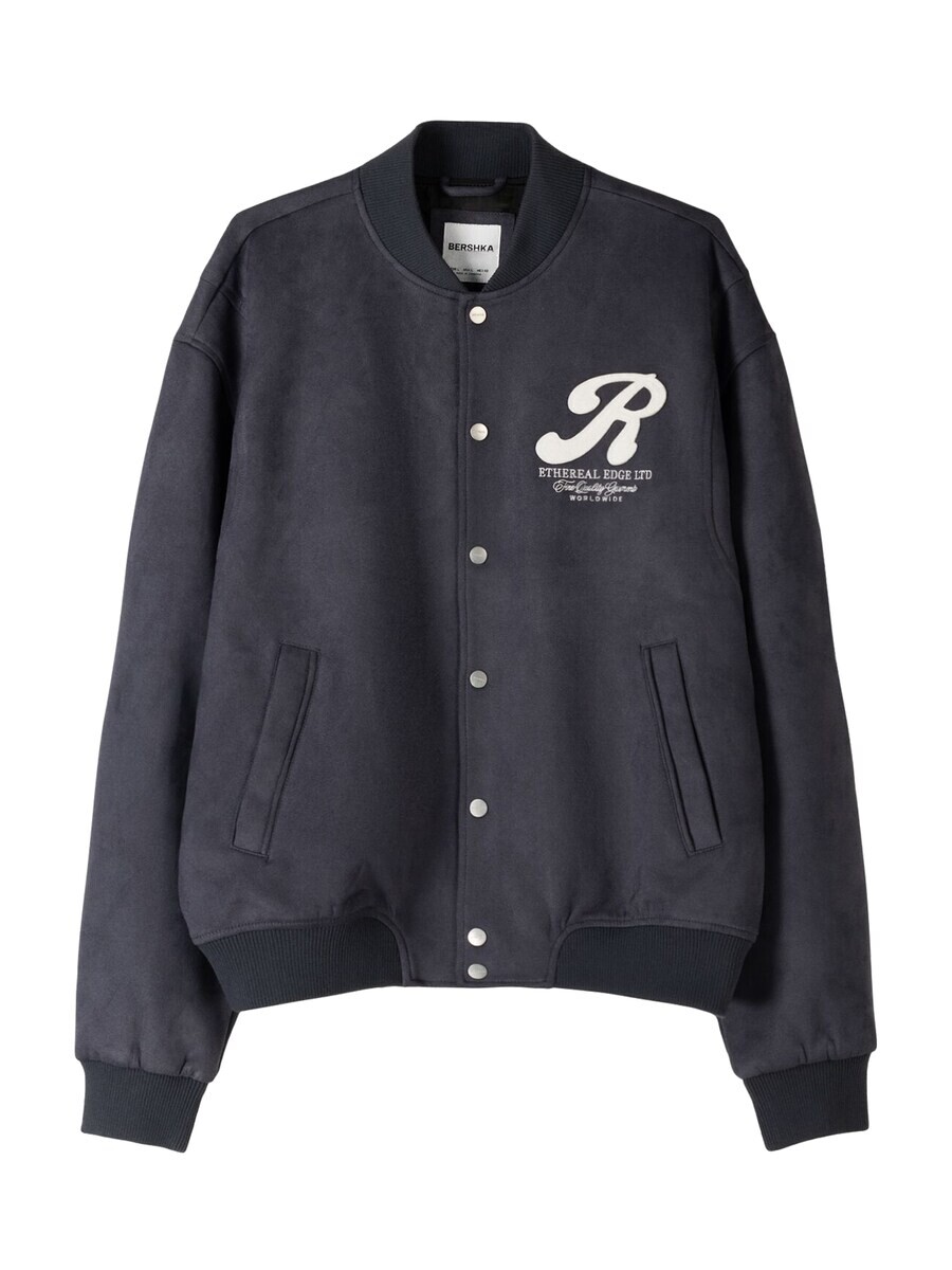 

Всесезонная куртка Bershka Between-Season Jacket, базальтовый серый