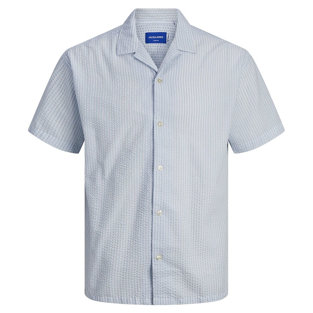 

Рубашка с коротким рукавом Jack & Jones Easter Palma Seersucker, синий