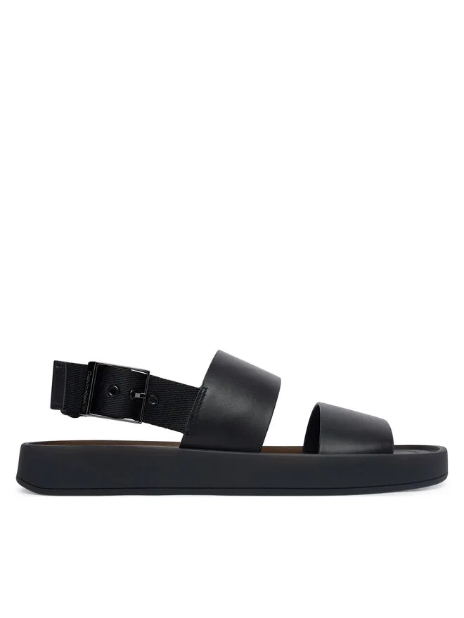 Calvin Klein Сандалии с ремешком на пятке, модель HM0HM02095, черные