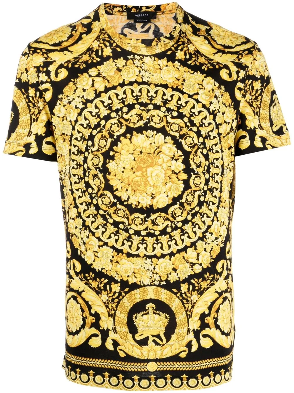 

Футболка с принтом Barocco VERSACE, черный