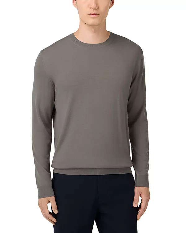 

Свитер из тонкой мериносовой шерсти Boggi Milano, серый