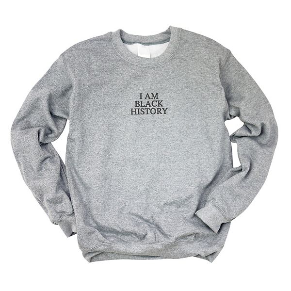 

Графический свитшот Embroidered i am black history Simply Sage Market, Graphite, Черный, Графический свитшот Embroidered i am black history Simply Sage Market, Graphite