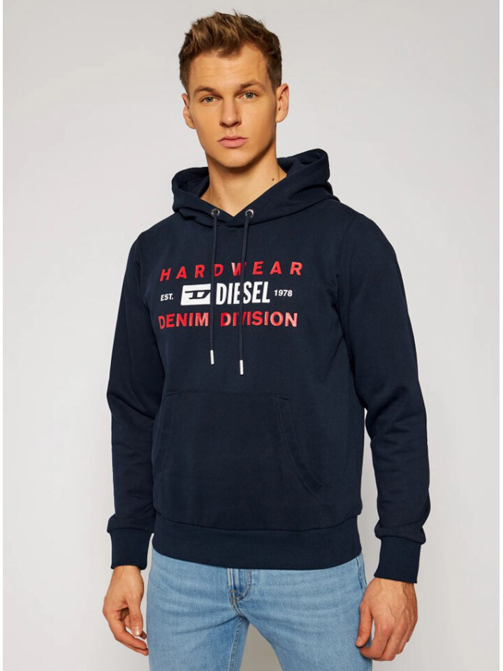 

Толстовка Diesel Hoodie, темно-синий