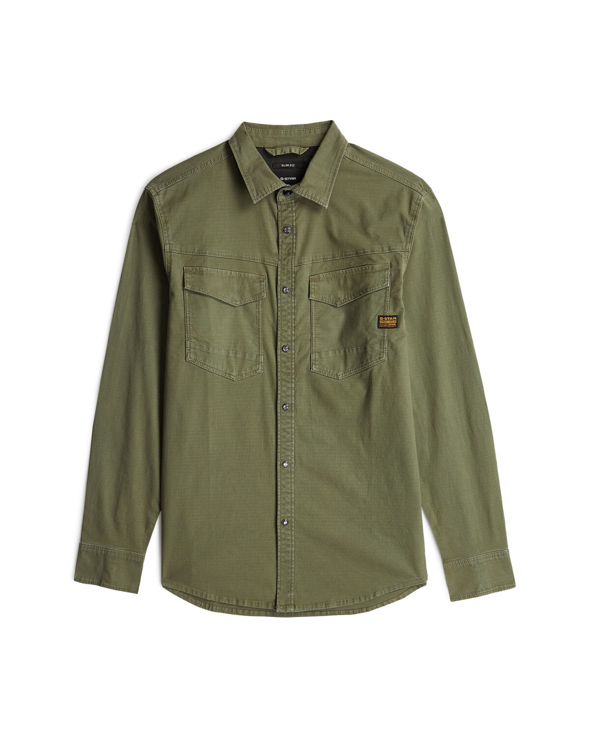 

G-STAR Рубашка 'Dakota' в оливковом цвете, slim fit, на пуговицах