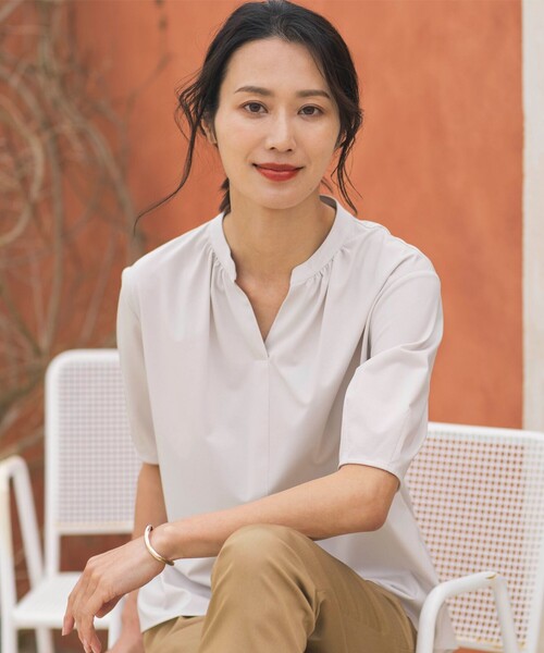 

Футболка с баской и покрытием из искусственной кожи J.PRESS