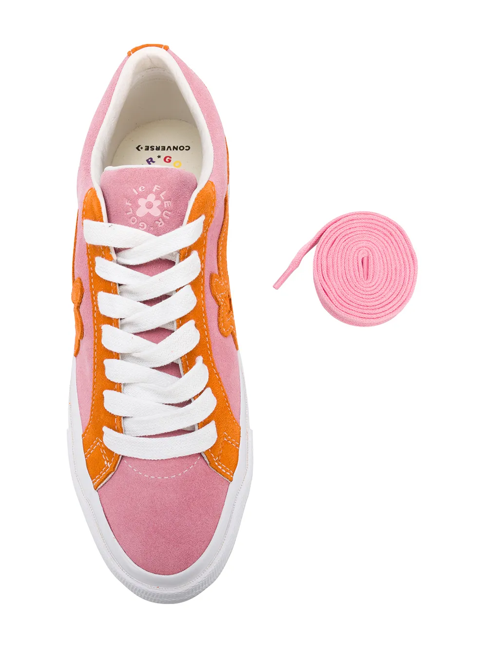 Кроссовки с цветочным узором Converse, розовый — фото 4