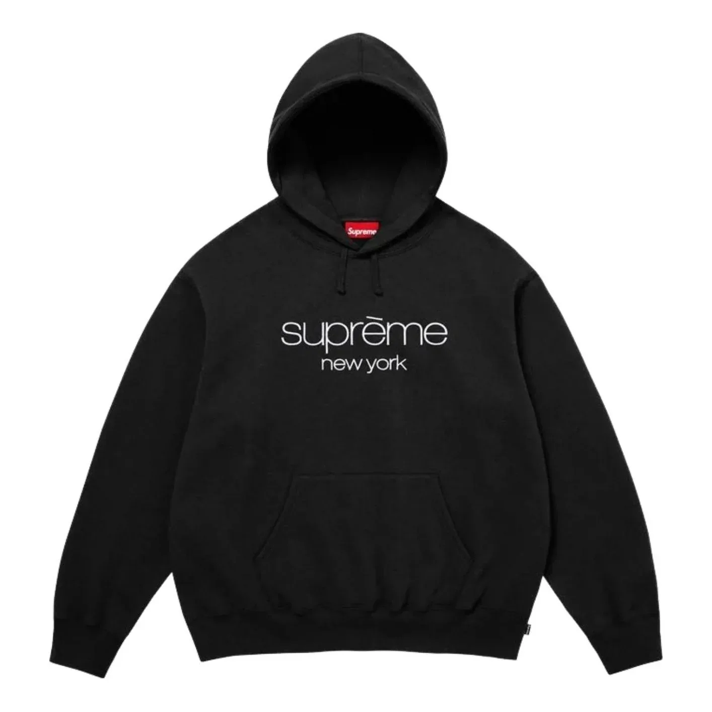 Толстовка Supreme SS26 Classic Logo Hooded Sweatshirt 'Black'